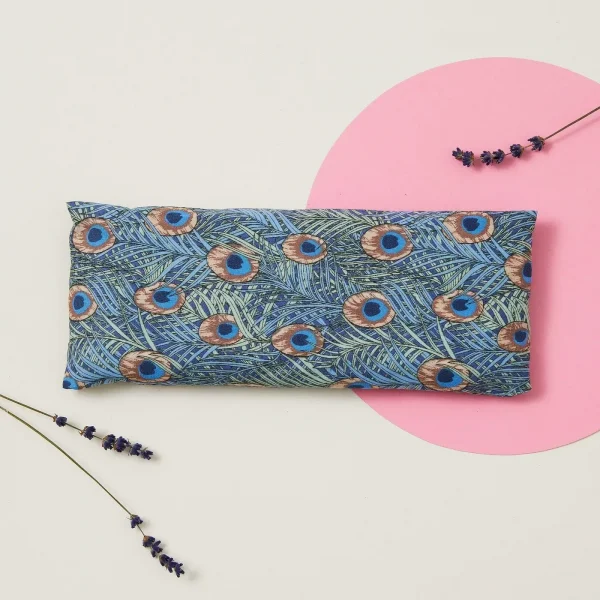 Lavender Relaxation Eye Pillow Peacock-Feathers
