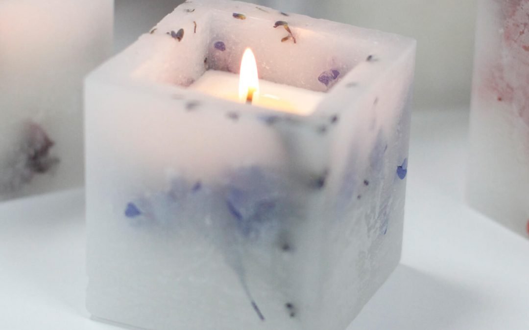 Aromatherapy Lavender Candle Enchanted Square Candle