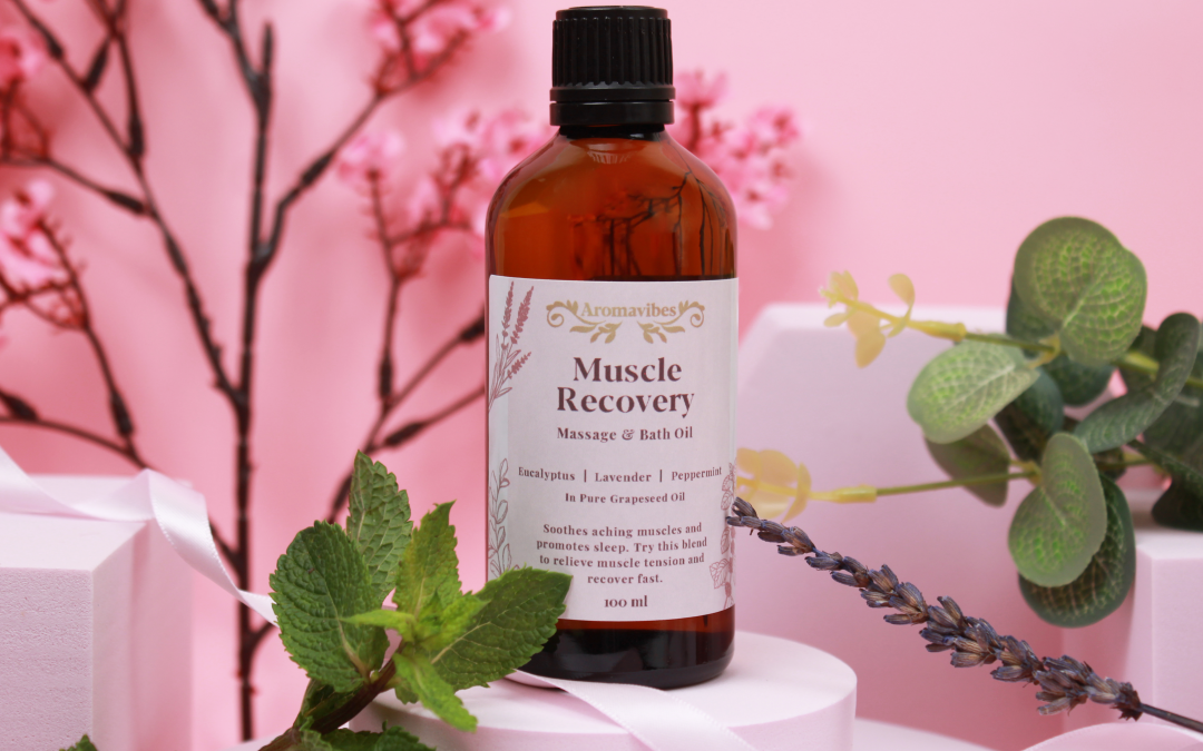 Muscle Pain, Sciatica Massage Oil – Muscle Recovery Massage & Bath Oil – 100ml